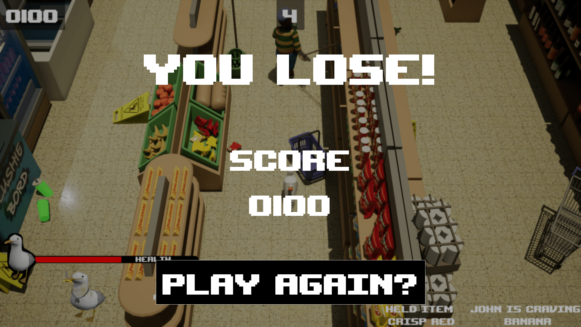 Lose Screen